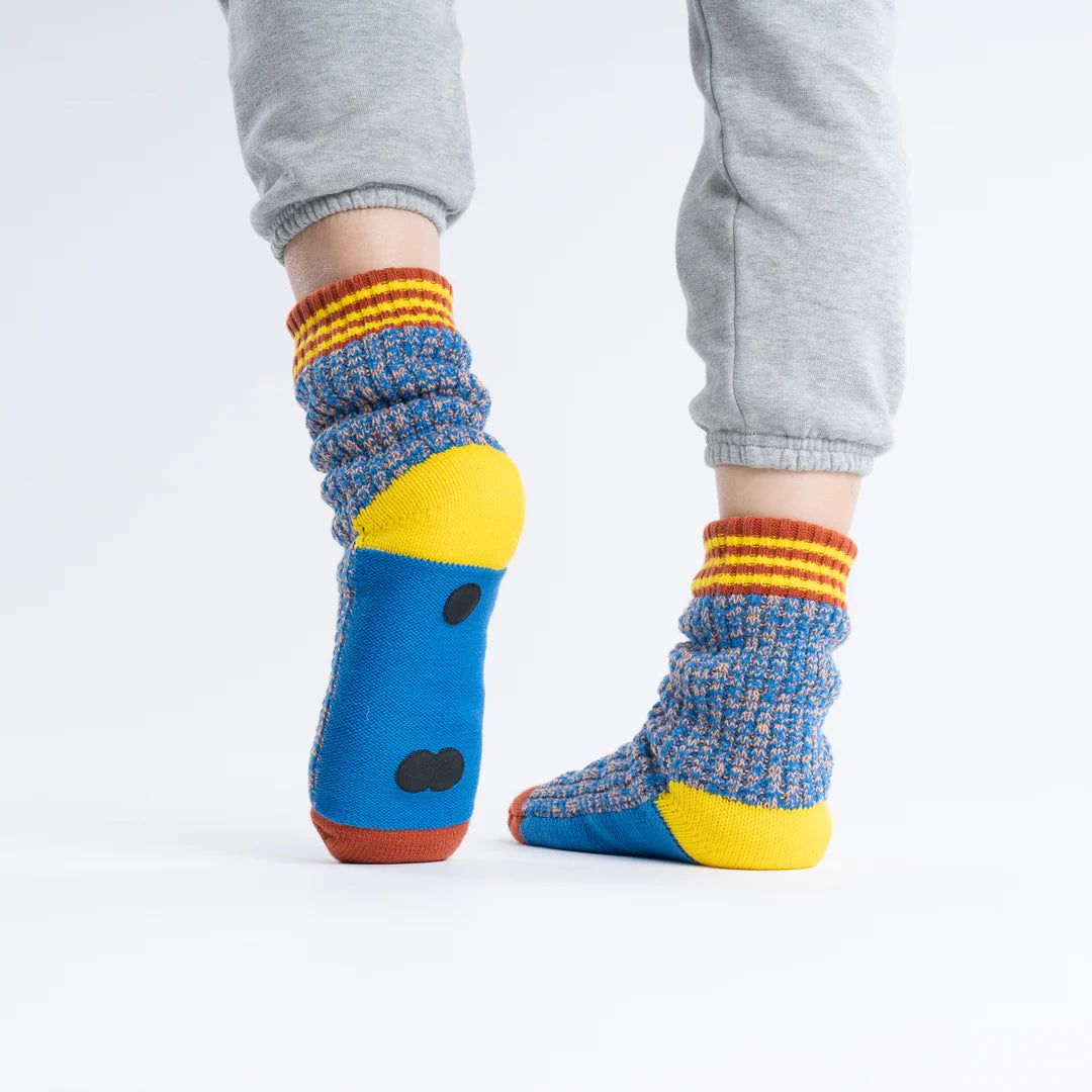 Varsity Knit House Socks - Cobalt by Verloop