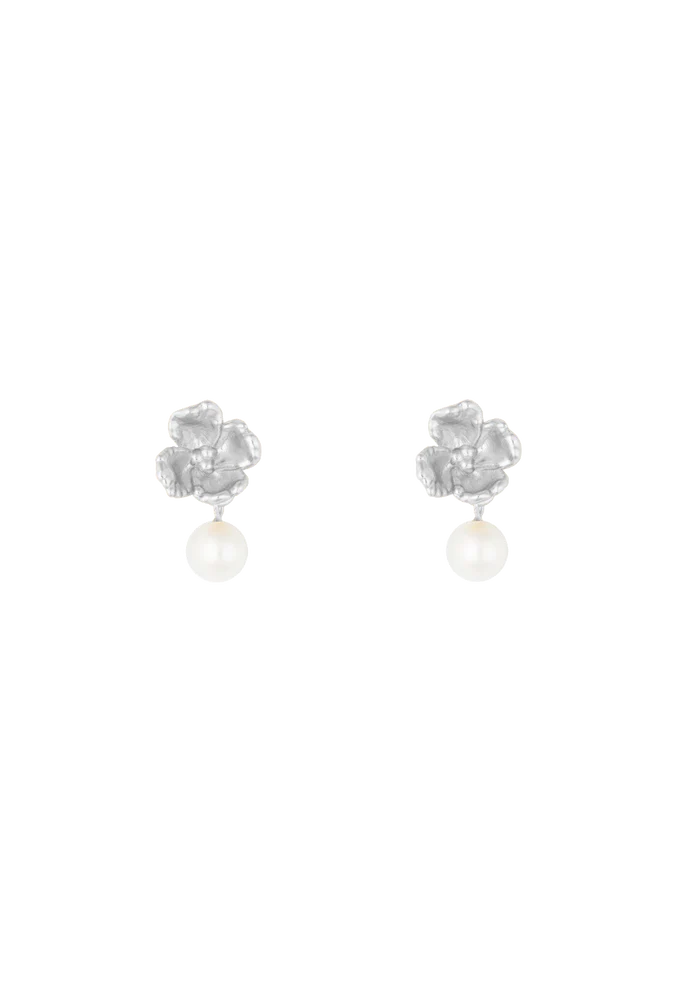 Venus Fleur Vide Earrings - Silver by House of Vincent