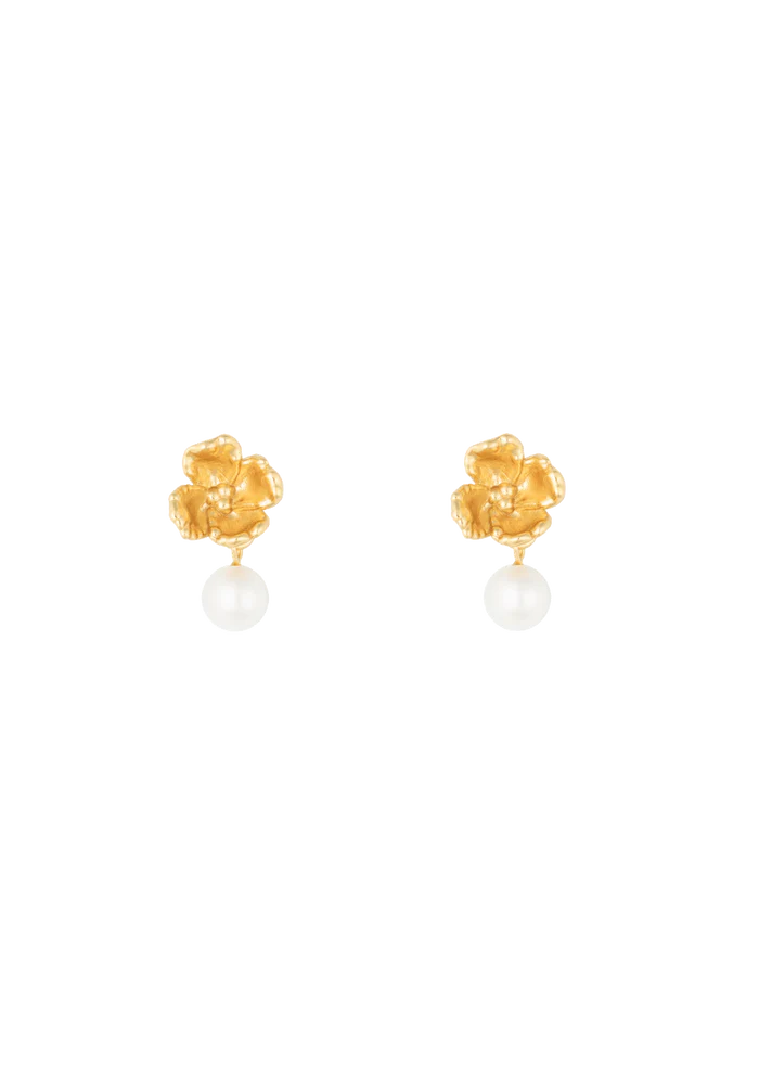 Venus Fleur Vide Earrings - Gold by House of Vincent