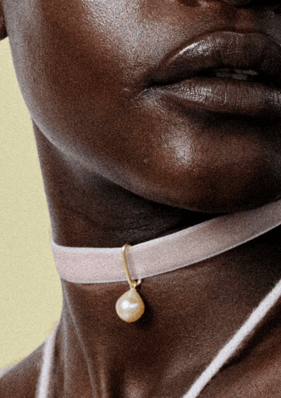 String of Venus Choker Teardrop - Gold by House of Vincent