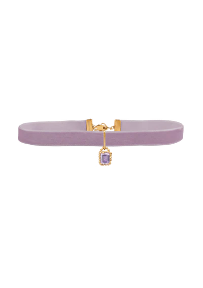 String of Prosperity Choker Pink Amethyst - Gold by House of Vincent