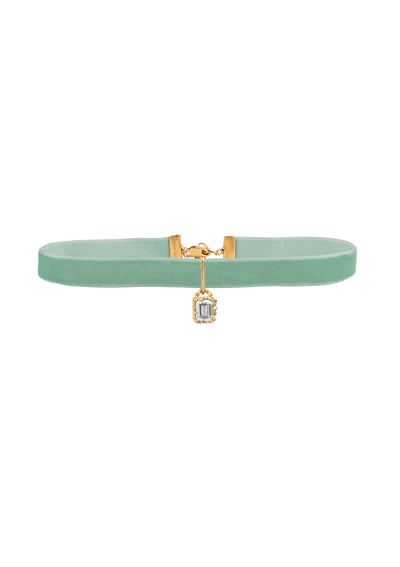 String of Prosperity Choker Green Amethyst - Gold by House of Vincent