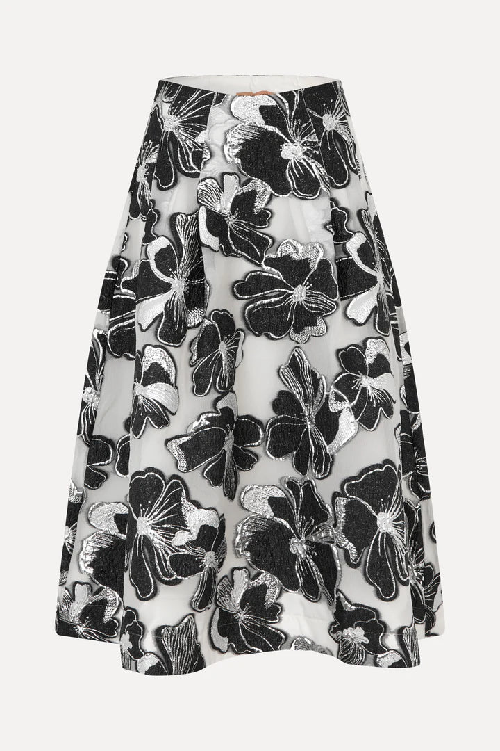 Voluminous Midi Skirt - Anemone Jacquard by Stine Goya