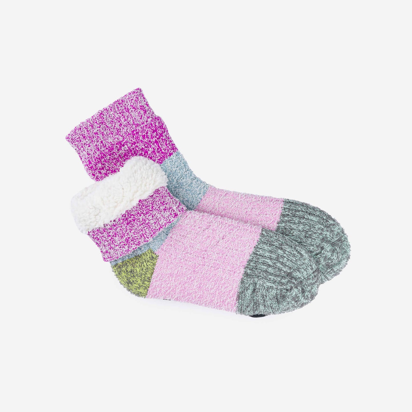 Color Band House Socks: Magenta Stone Blue by Verloop