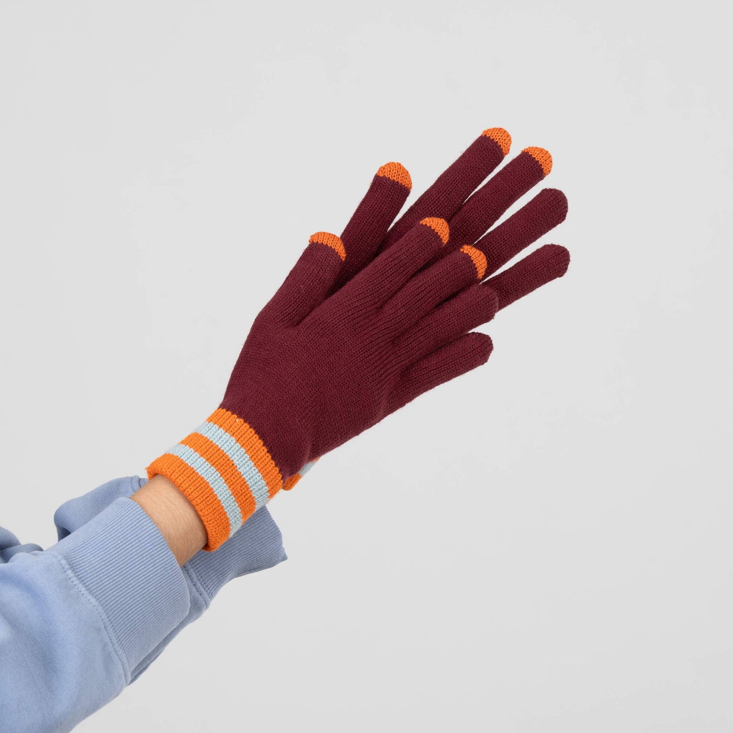 Sport Cuff Touchscreen Gloves: Lilac