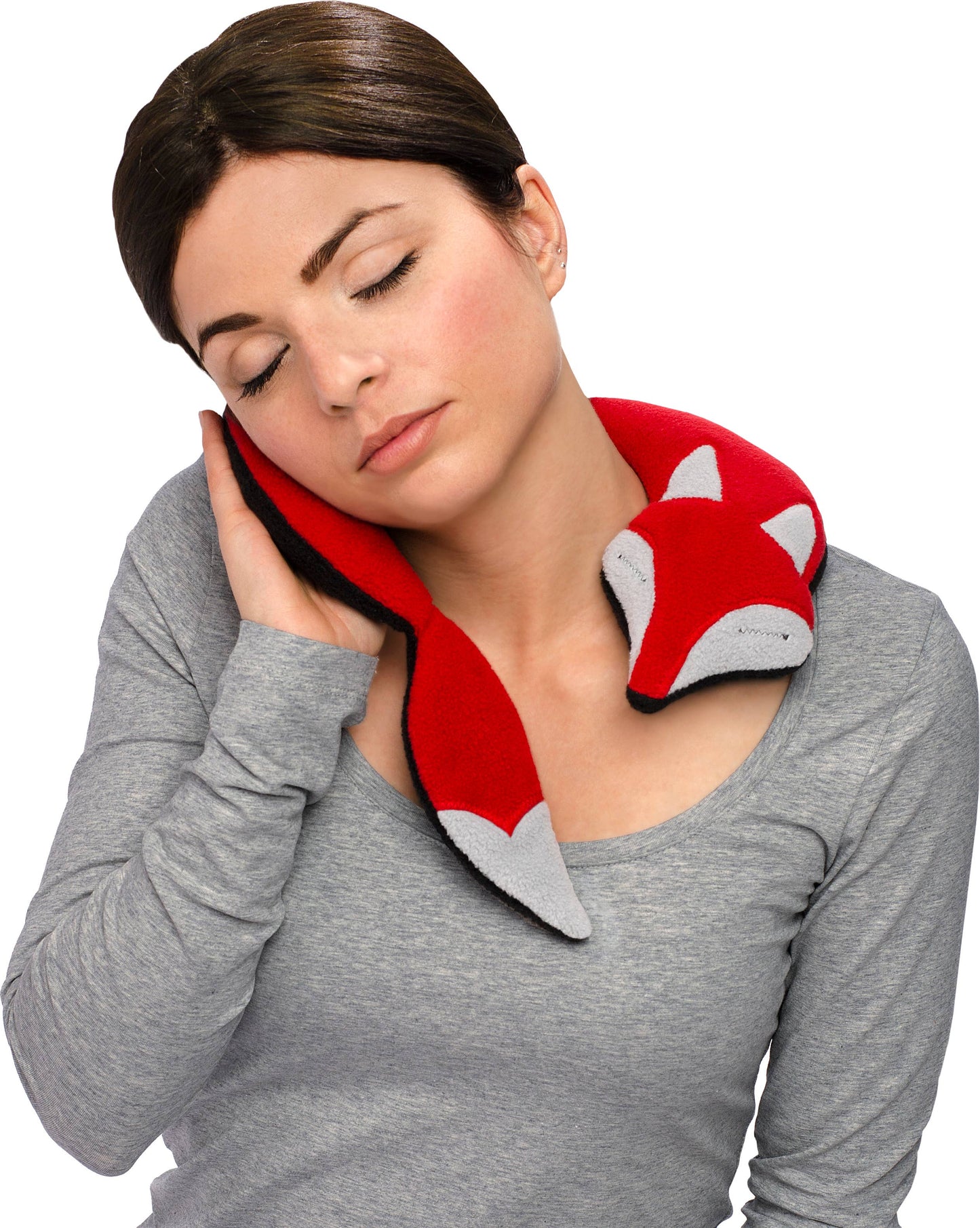 Organic Grain Pillow Fox - Red by Leschi