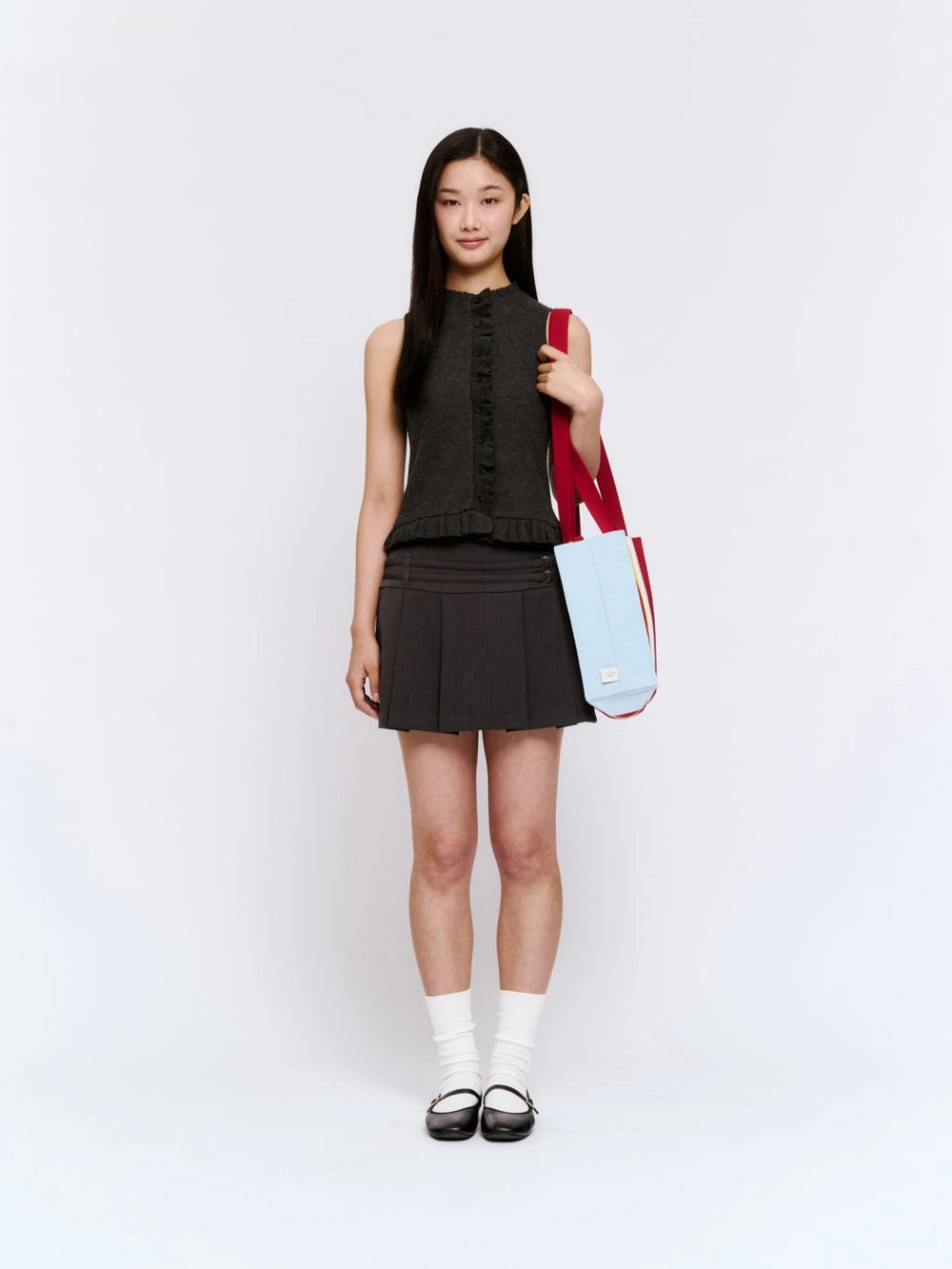 New 2Way Shopper Bag  - Poppy Red by PleatsMama