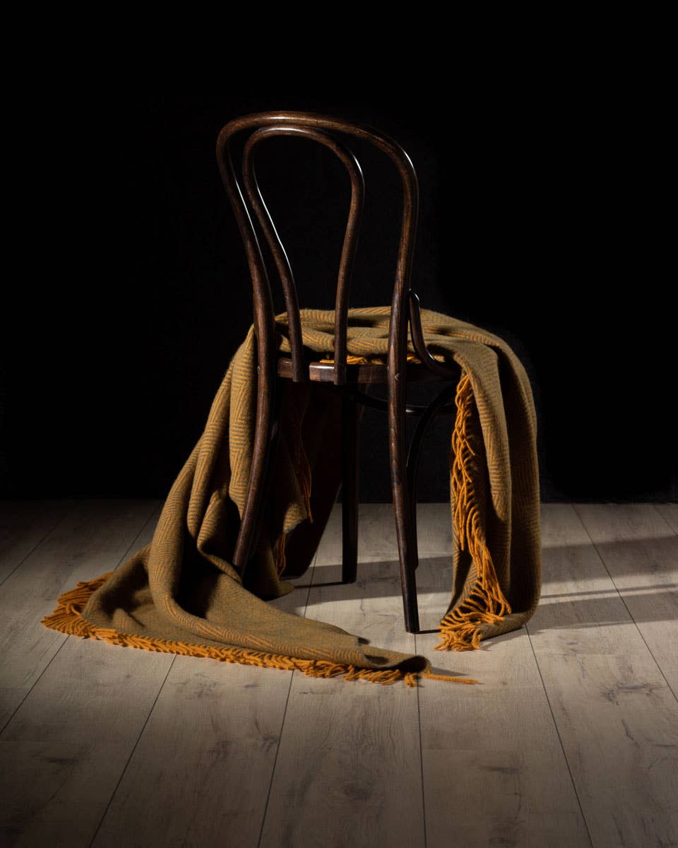 Wool Throw Blanket Sunrise by MoST