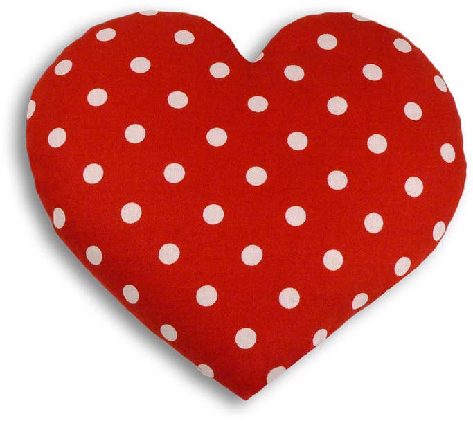 Heart Heat Pillow - Polka Dot Red by Leschi