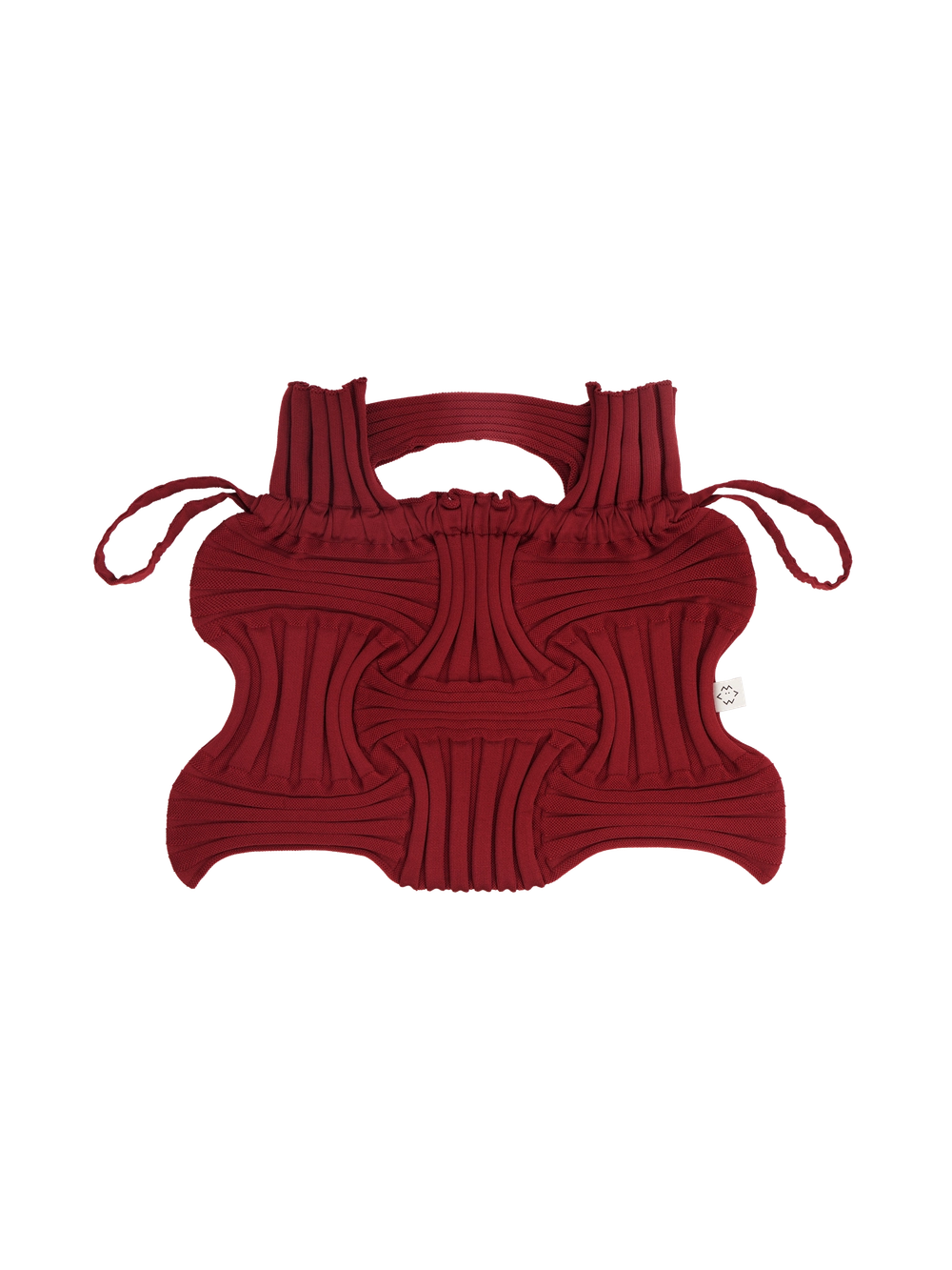 Big Bow Bag - Burgundy by PleatsMama