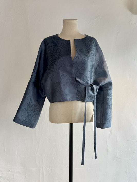 Hanbok Silk Bolero - Blue by Troa