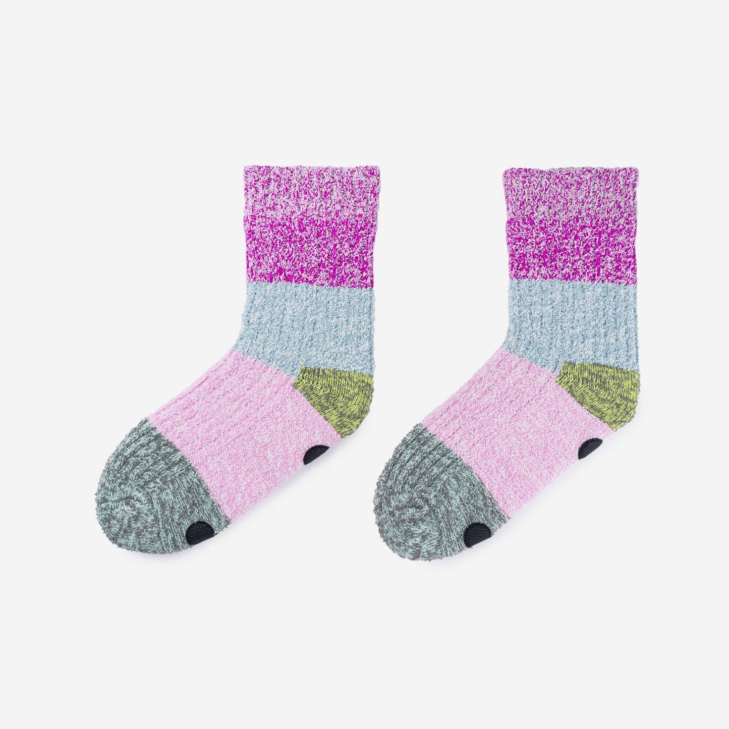 Color Band House Socks: Magenta Stone Blue by Verloop