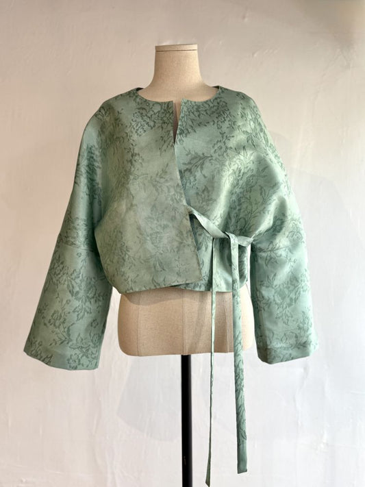 Hanbok Silk Bolero - Green by Troa