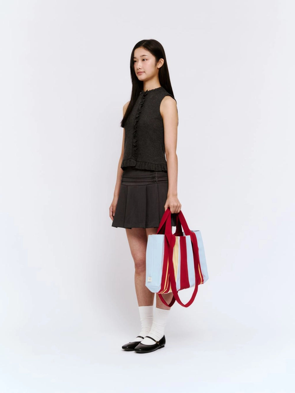 New 2Way Shopper Bag  - Poppy Red by PleatsMama