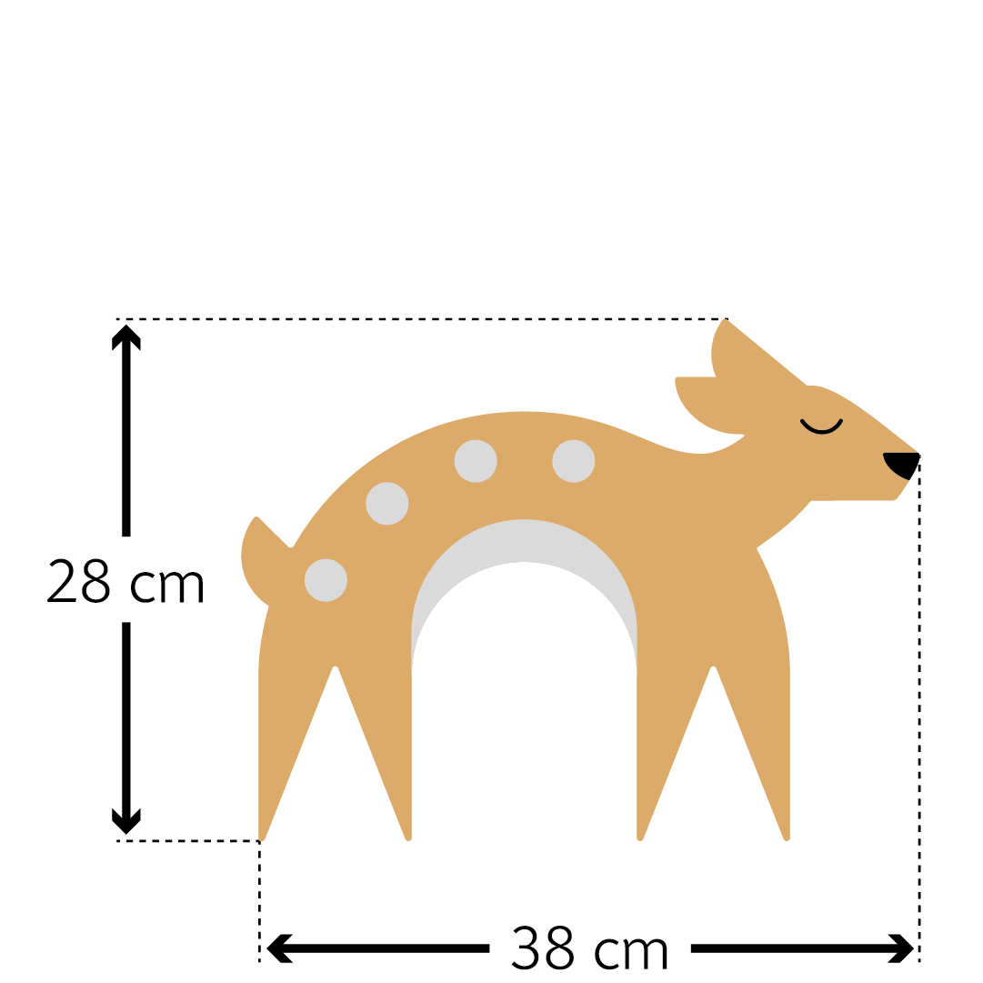 Organic Grain Pillow Heat Cushion Deer - Pink by Leschi