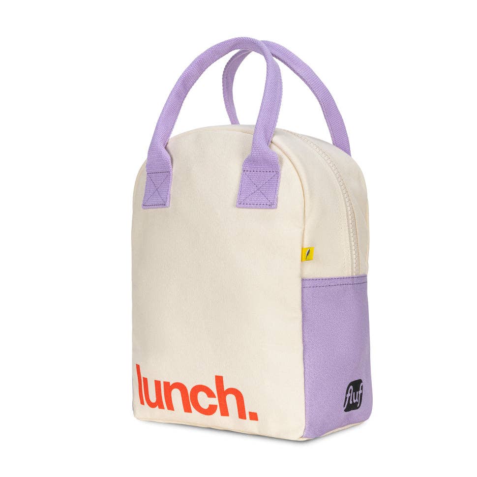 Zipper Lunch - 'Lunch.' Lavender Poppy by Fluf
