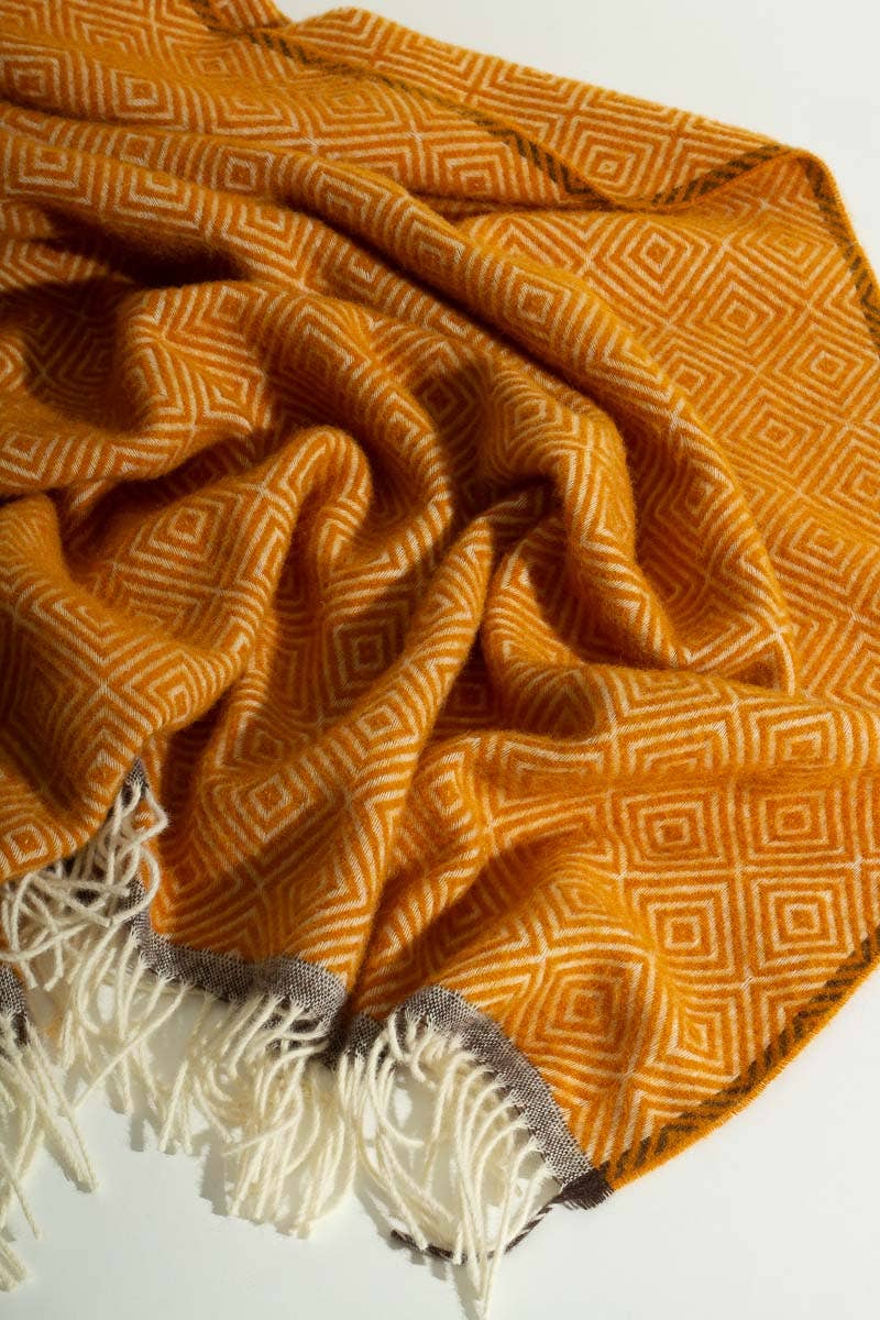 Wool Throw Blanket Venezia - Yellow by MoST
