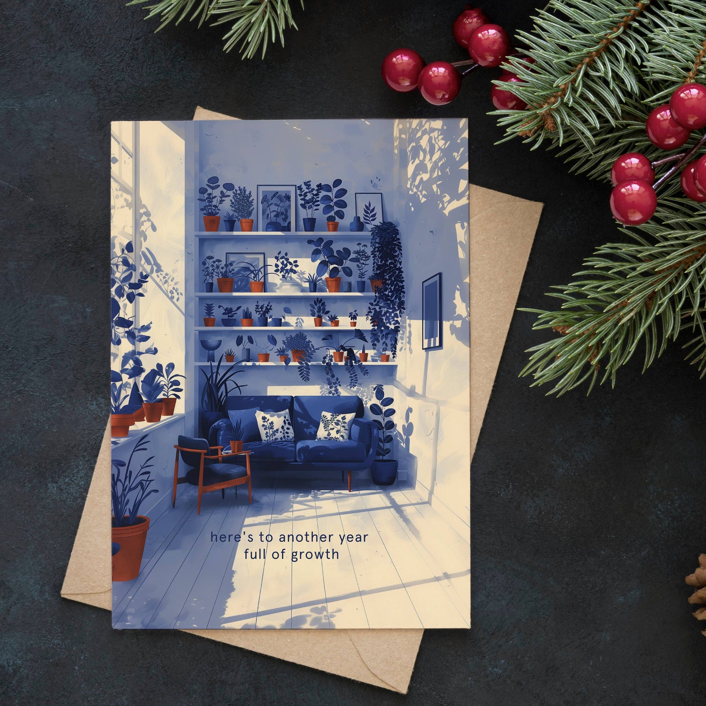 Another Year Full Of Growth| Birthday Card |New year's Card: Kraft paper