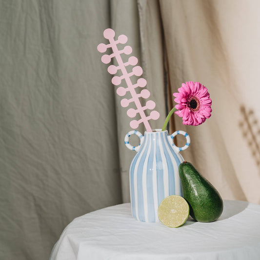 Pink wooden flower by Milin