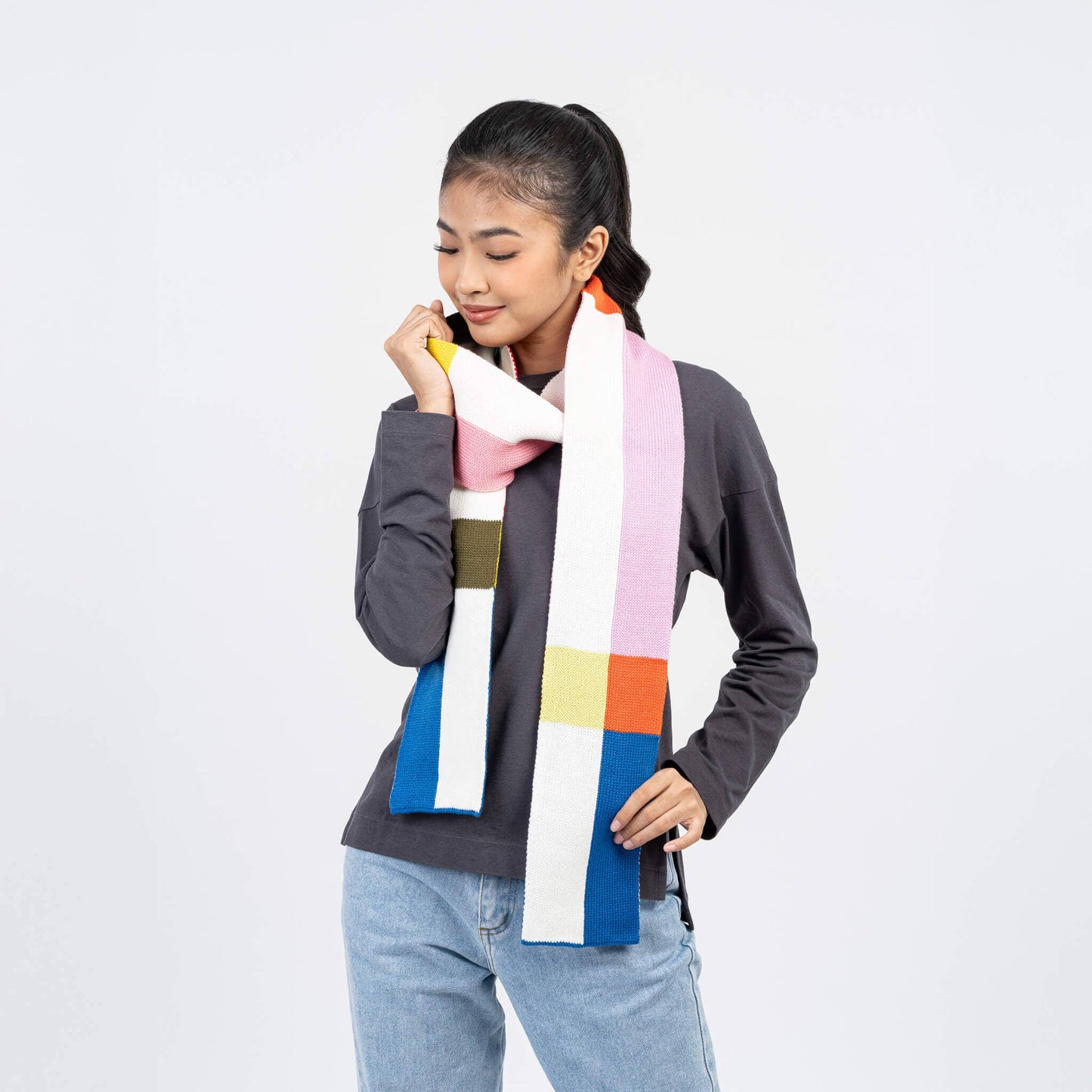 Chroma Skinny Scarf: Black