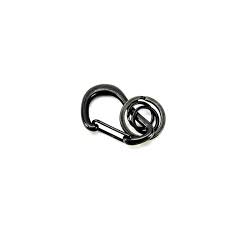 Brass Karibiner Keyring - Black DIARGE