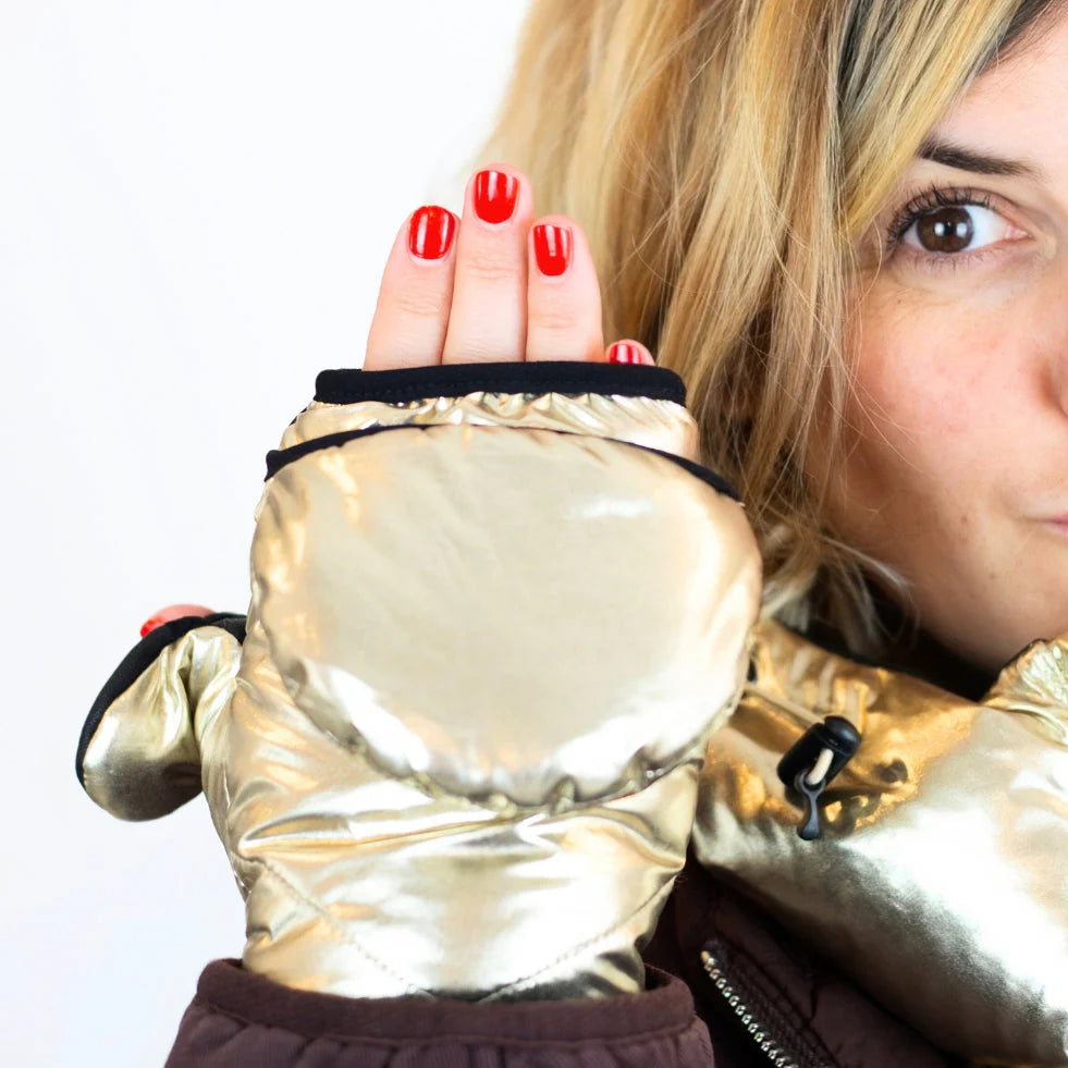 Convertible Mittens - Gold by Fudoon