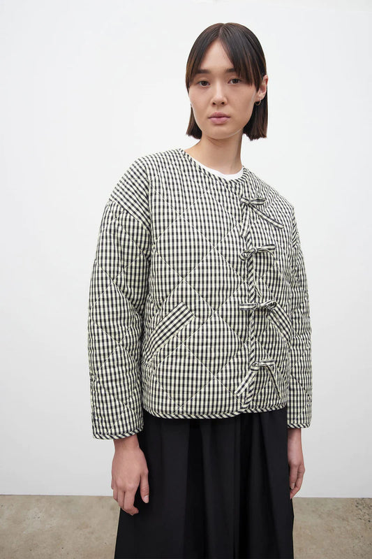 Quilted Jacket - Mini Check by Kowtow
