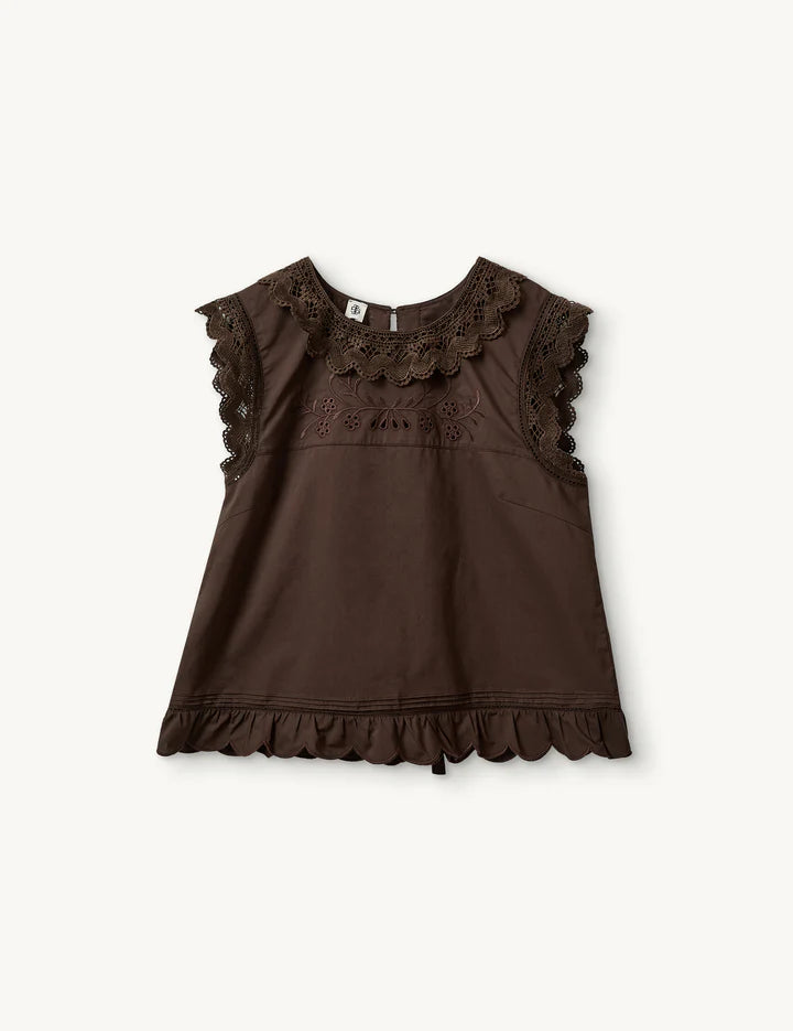 Kirsten Cloth Top - Chocolate by The Garment
