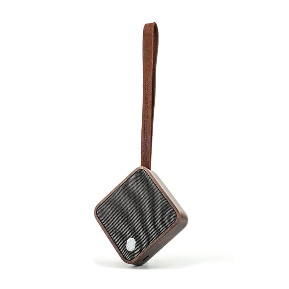 Mi Square Pocket Bluetooth Speaker - Natural Walnut Wood by Gingko Design