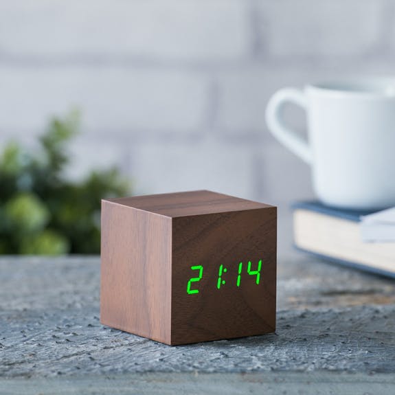 Cube Click Clock by Gingko Design