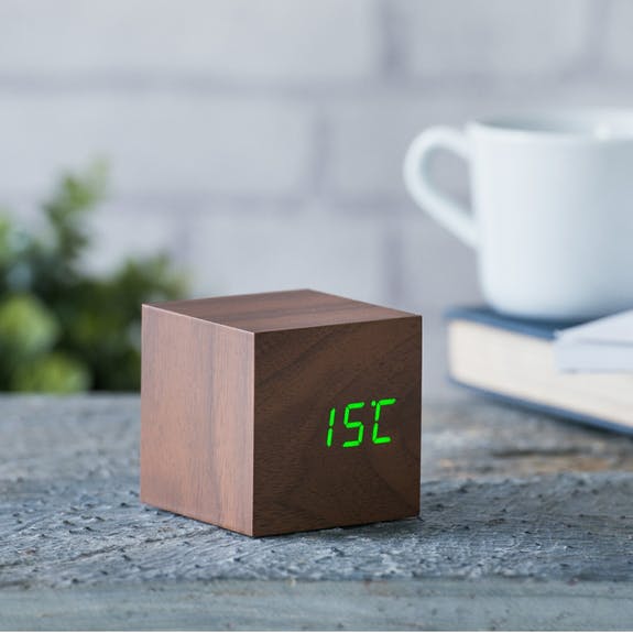 Cube Click Clock by Gingko Design