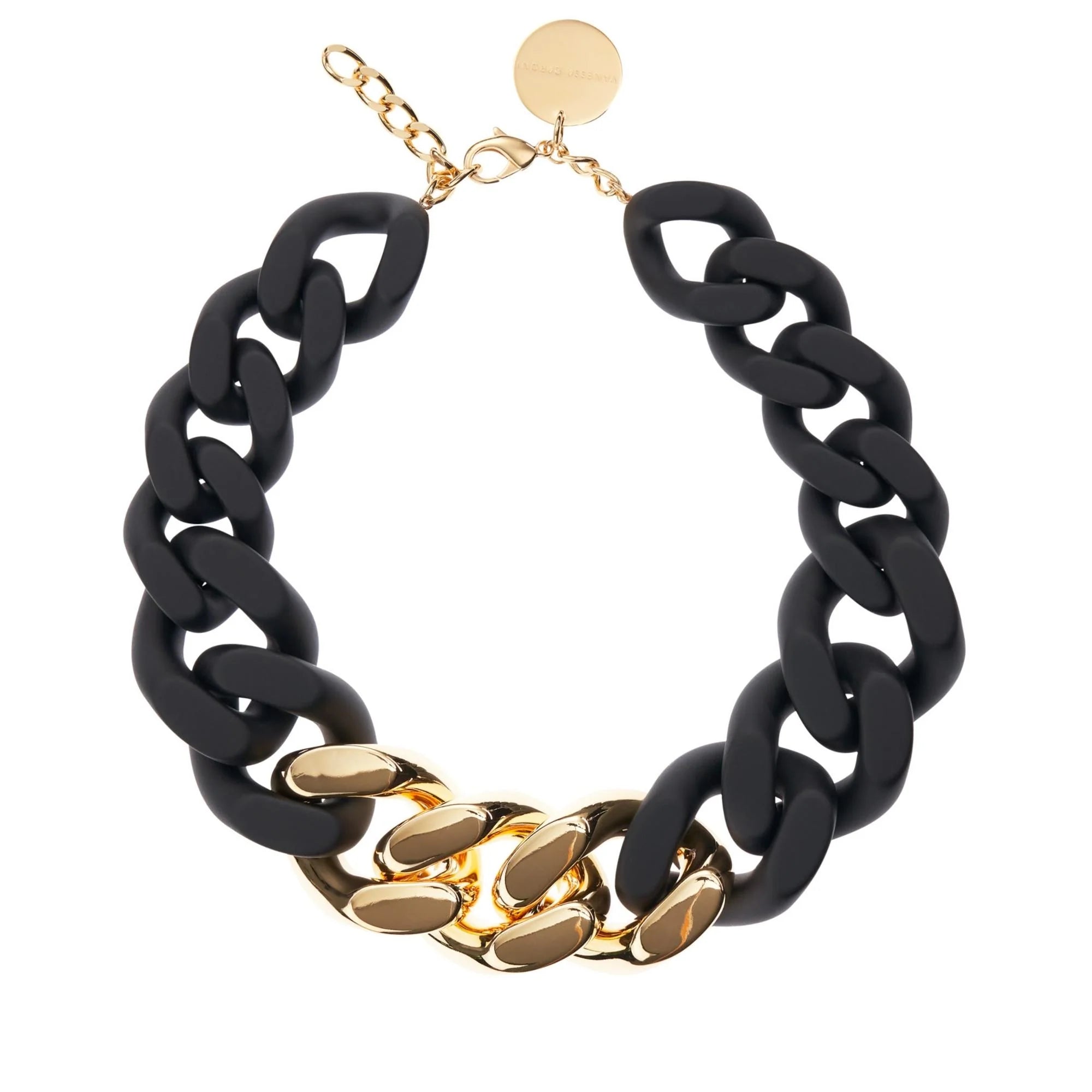 Great Necklace with Gold - Matt Black by Vanessa Baroni – The Modu Shop