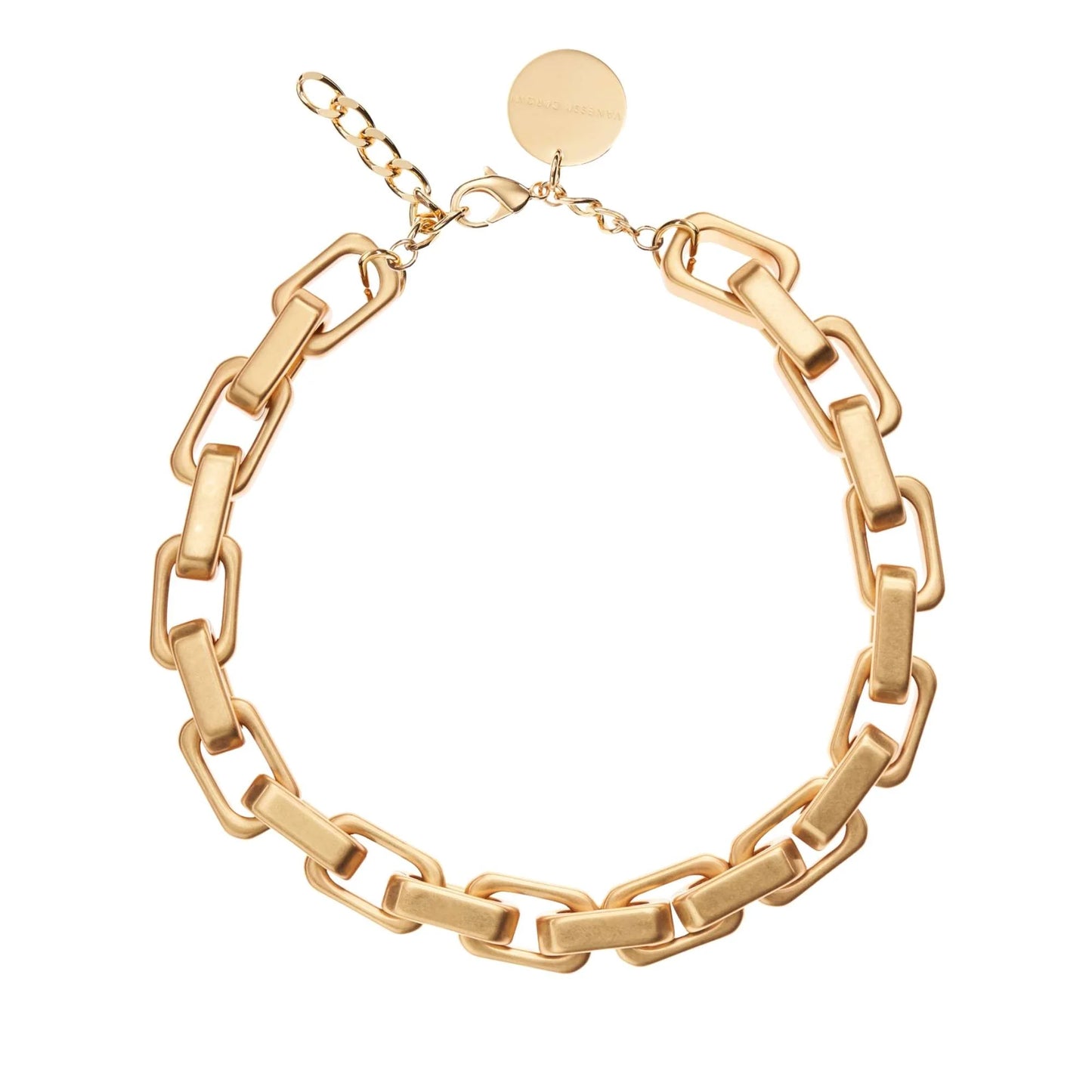 Big Flat Chain Necklace - Vintage Gold by Vanessa Baroni