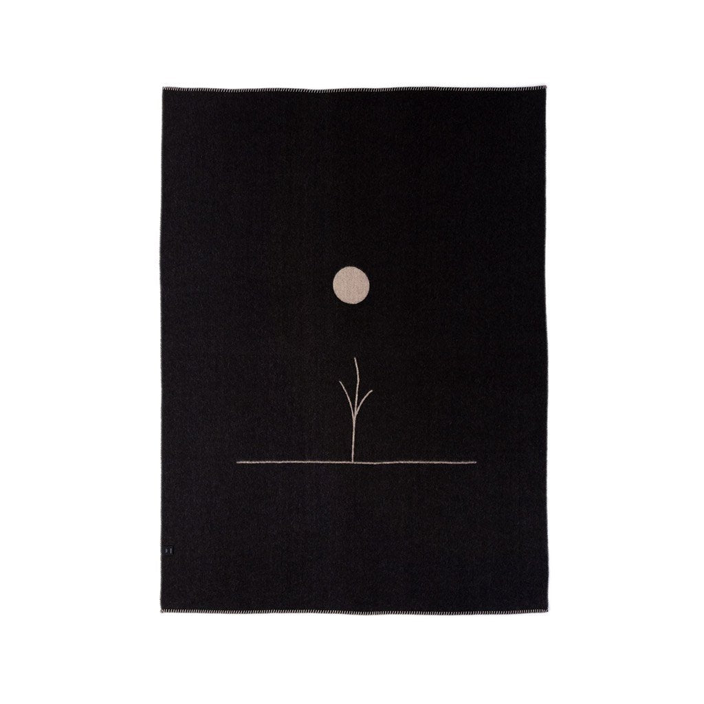 Midnight Sun Reversible 100% Baby Alpaca Throw by Blacksaw