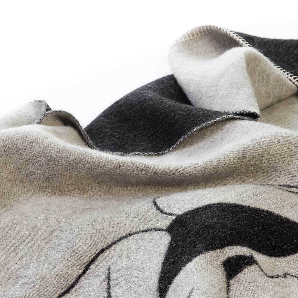 Yoko Reversible 100% Baby Alpaca Throw by Blacksaw