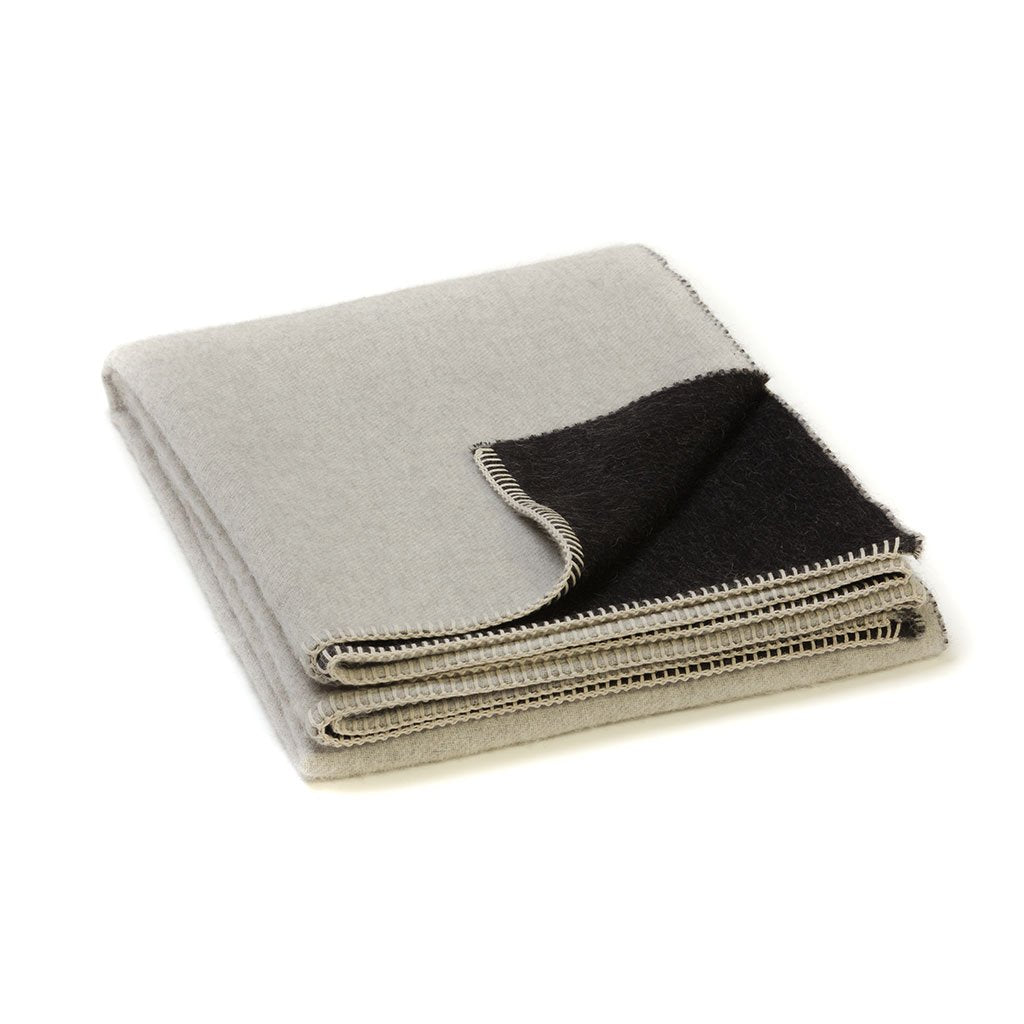 Yoko Reversible 100% Baby Alpaca Throw by Blacksaw