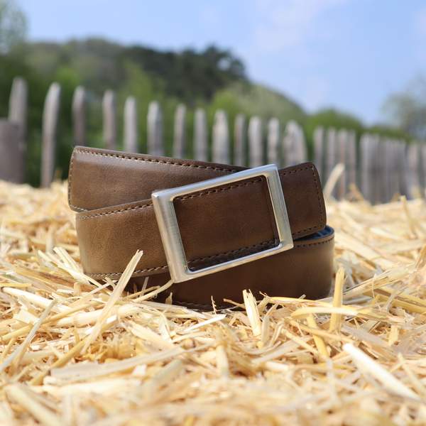 Vegan Black and Brown Reversible Belt by Blanlac