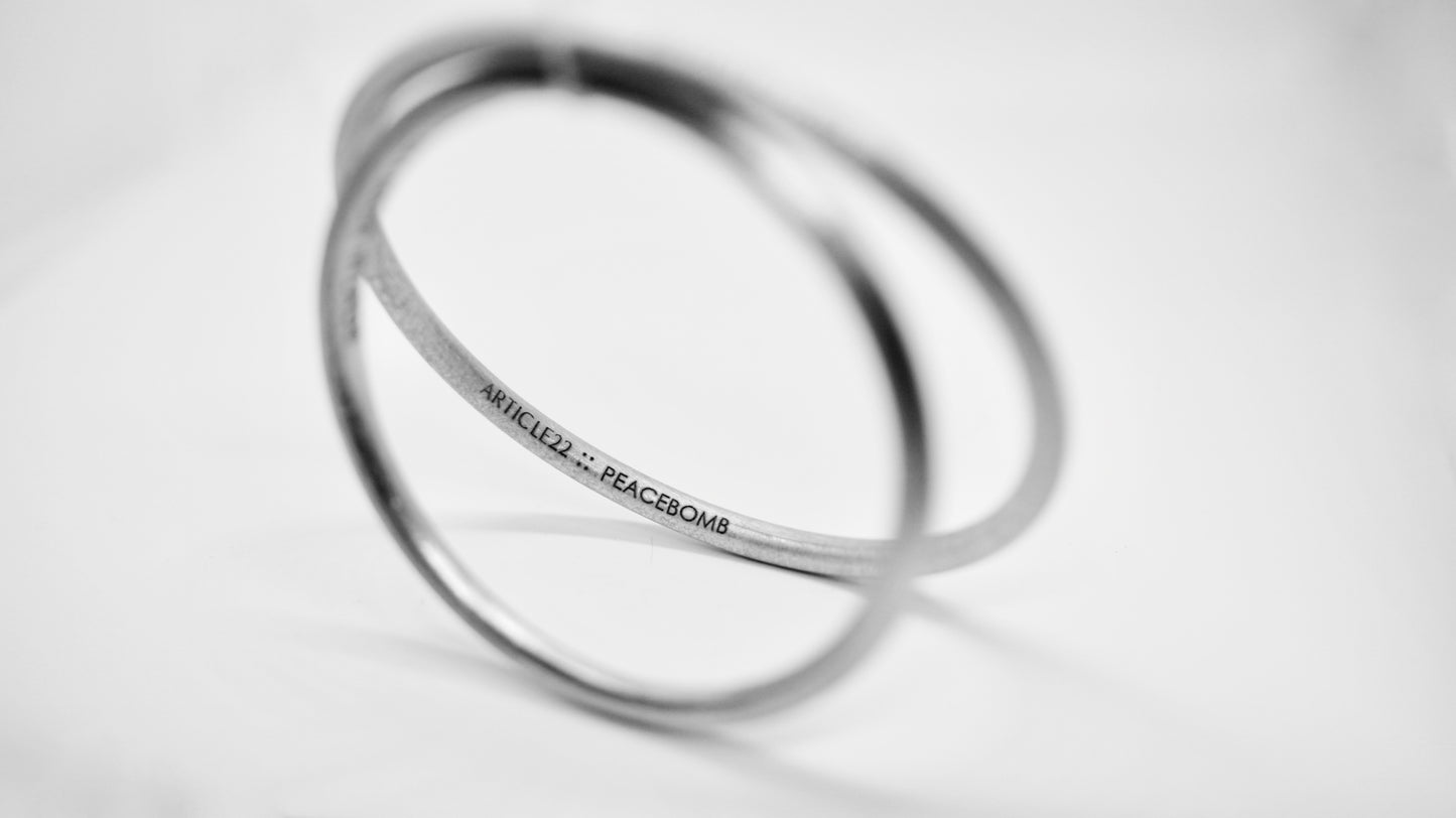 Luxembourg Peacebomb Bangle by Article 22