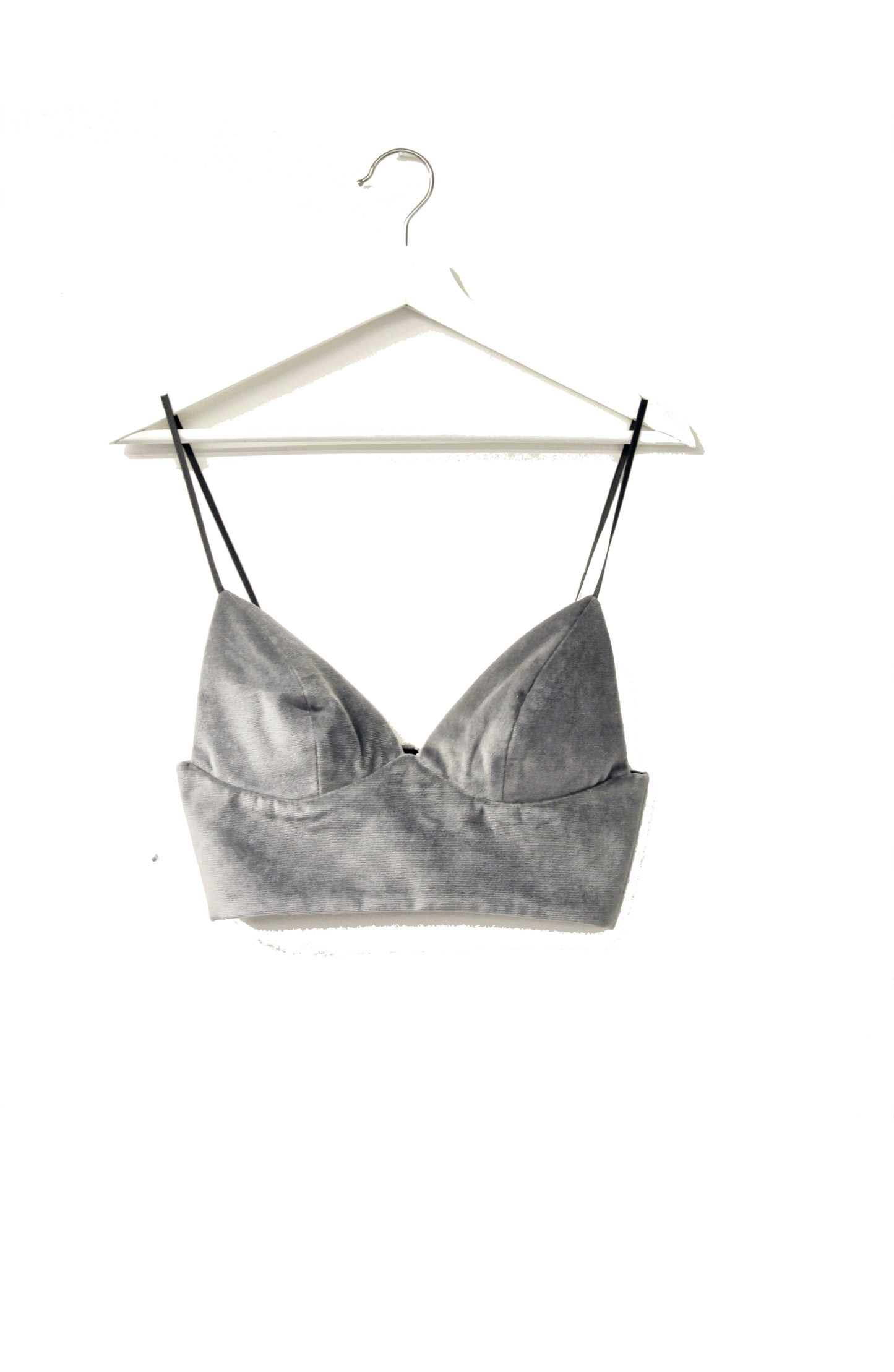 Upcycled Bralette in Grey