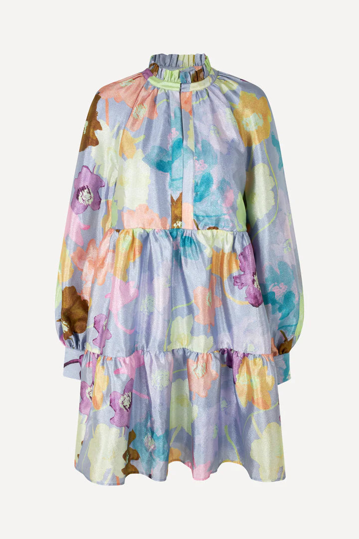 Jasmine Dress - Filigran Flower Blue by Stine Goya