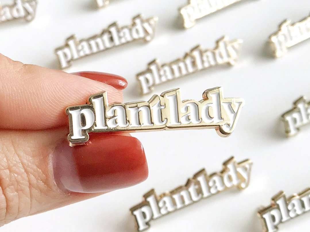 Plant Lady Enamel Lapel Pin by Paper Anchor Co.