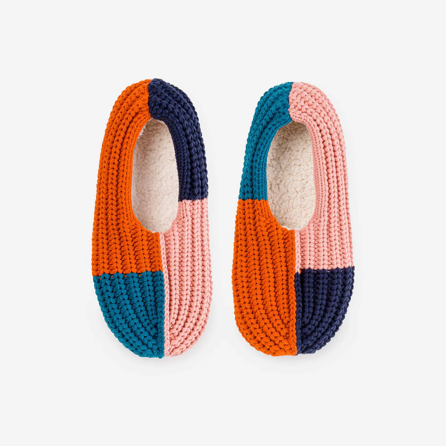 Quattro Knit Slippers - Navy Flame by Verloop