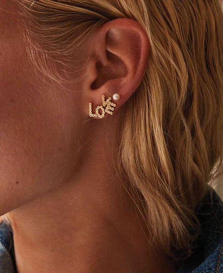 Love Sticker Earrings by Hultquist Copenhagen