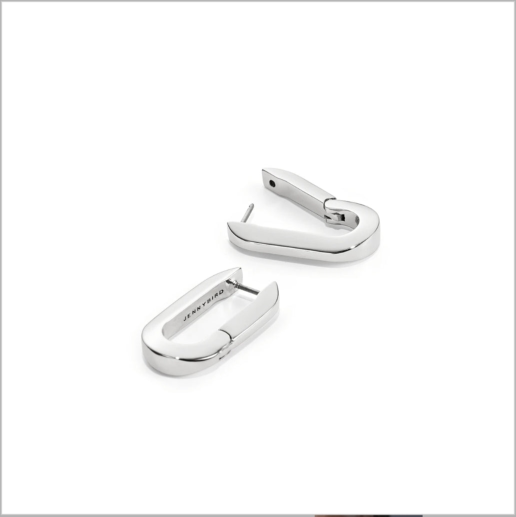U-Link Earrings Silver by Jenny Bird