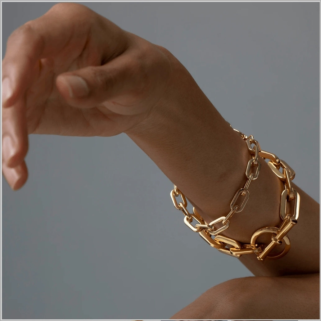 Toni Link Bracelet Gold by Jenny Bird