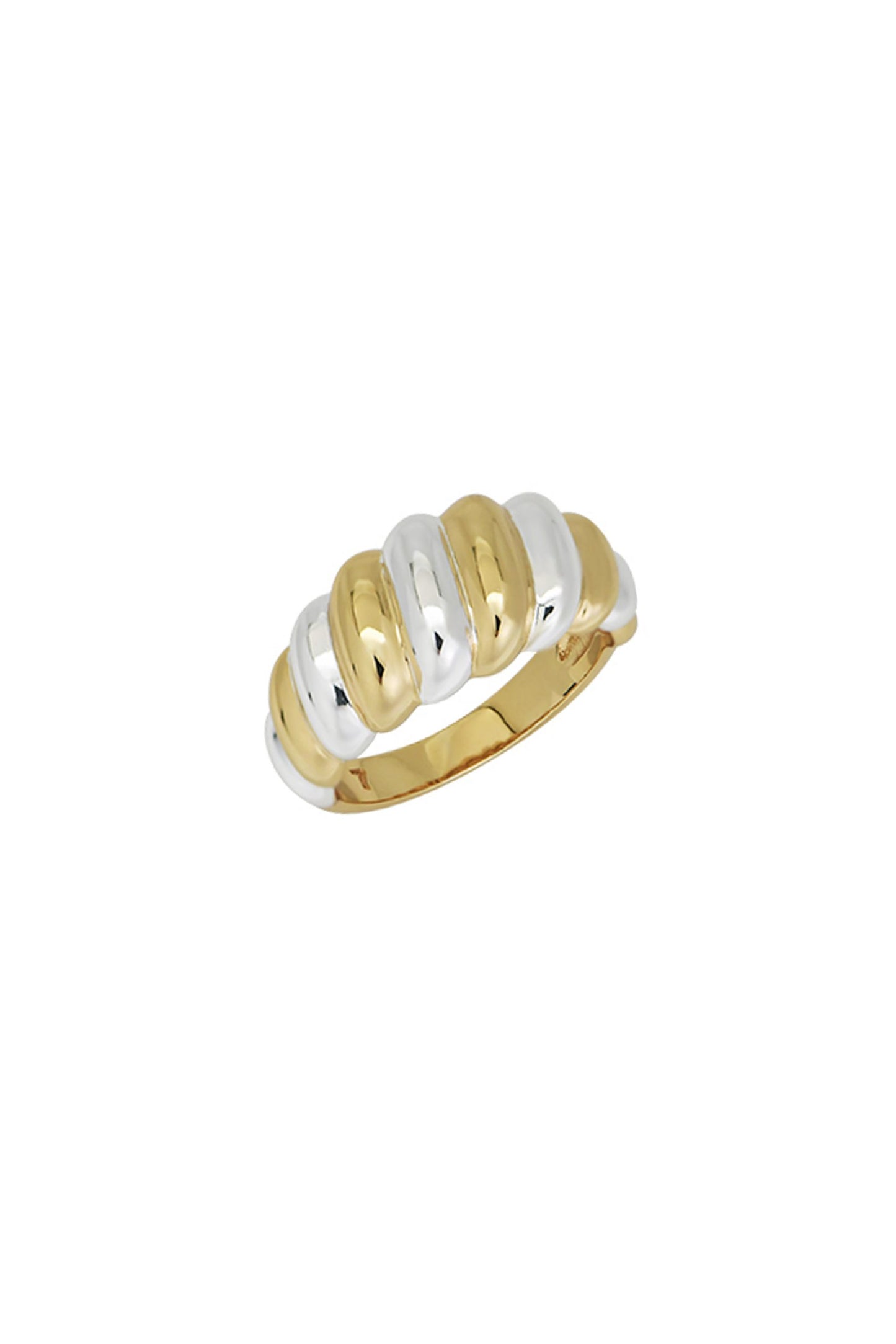 Gold and Silver Twist Ring by T.I.T.S.