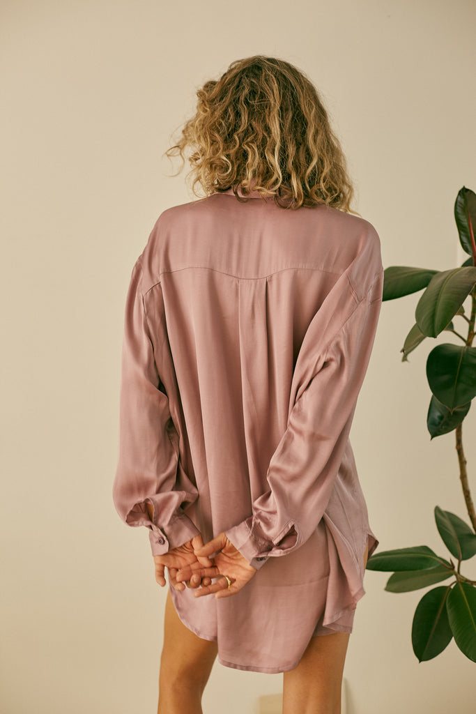 Lilac Ecovero Shirt by Cossac