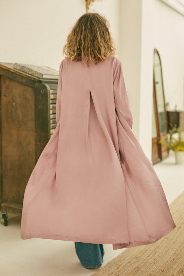 Lilac Ecovero Trench Dress by Cossac