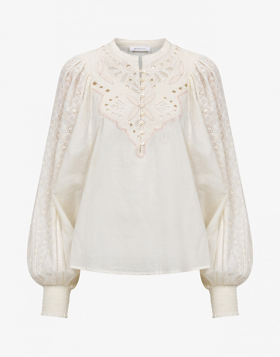 Elaine Top - Off White by Alchemist