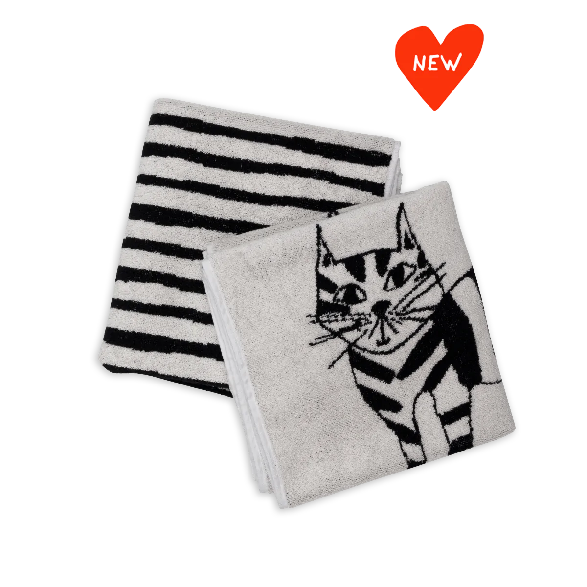 Hand Towel Set - Cat (Set of 2) by Helen B